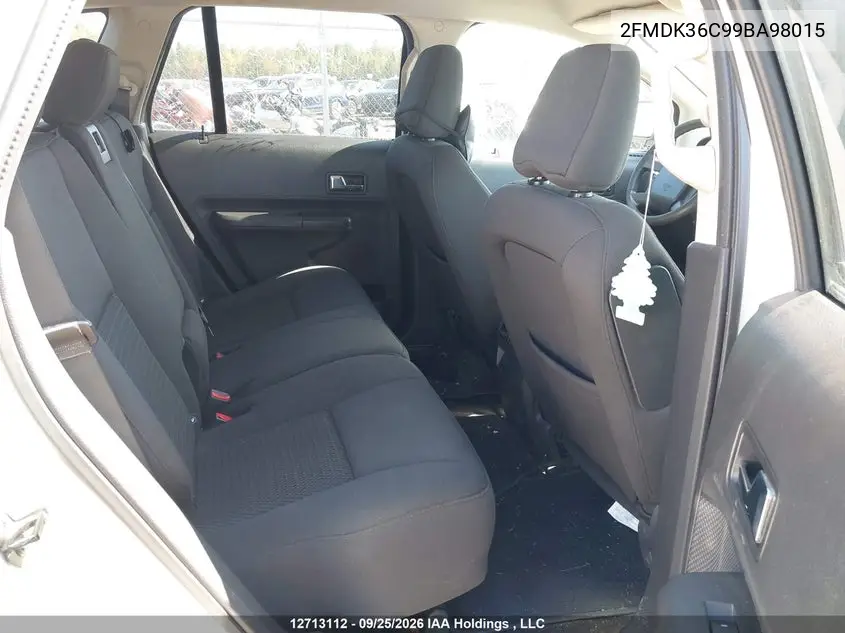 2009 FORD EDGE VIN 2FMDK36C99BA98015 — фото 8