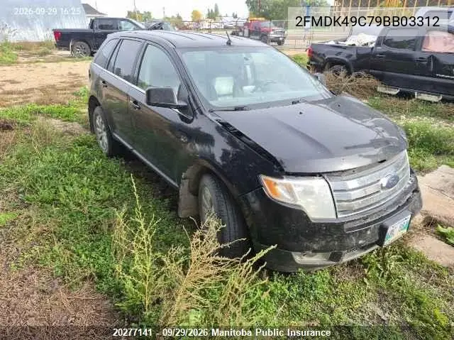 2009 FORD EDGE VIN 2FMDK49C79BB03312 — фото 2