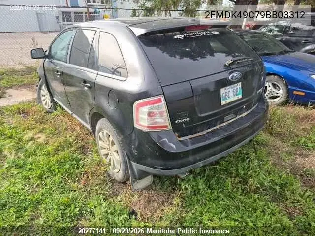 2009 FORD EDGE VIN 2FMDK49C79BB03312 — фото 3
