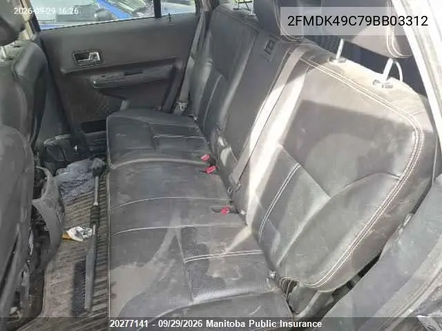 2009 FORD EDGE VIN 2FMDK49C79BB03312 — фото 8