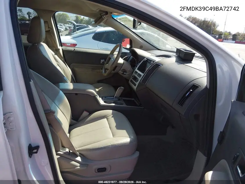 2009 FORD EDGE VIN 2FMDK39C49BA72742 — фото 5