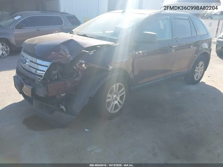 2009 FORD EDGE VIN 2FMDK36C99BA82204 — фото 2