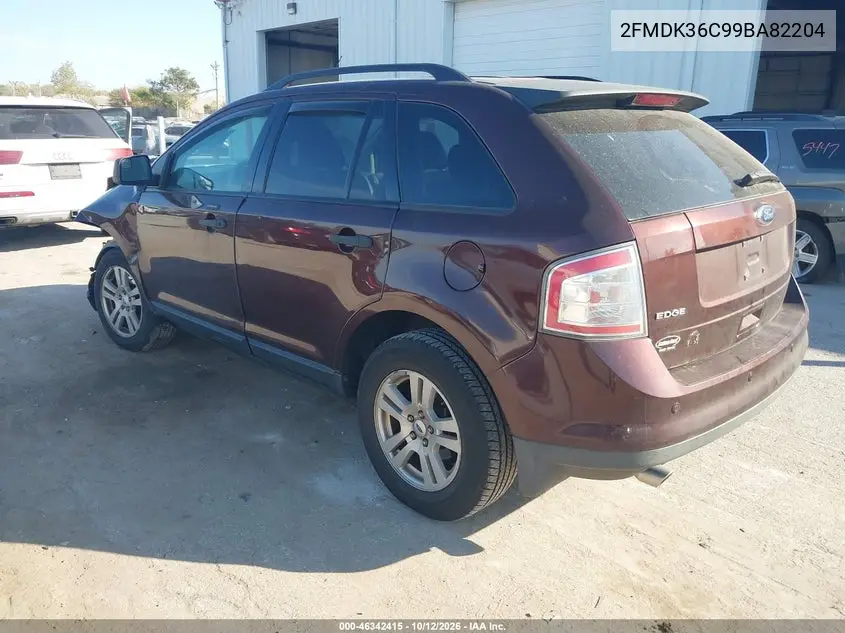 2009 FORD EDGE VIN 2FMDK36C99BA82204 — фото 3