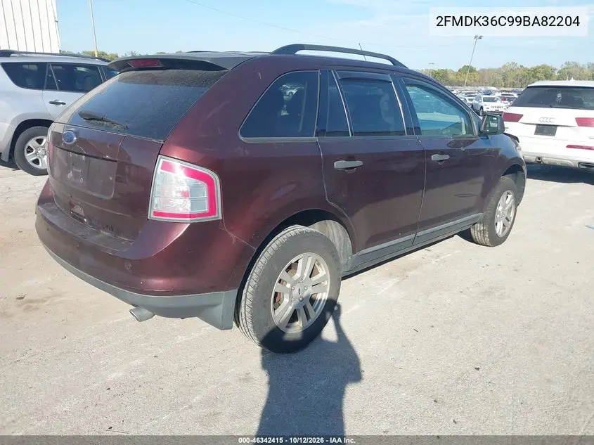 2009 FORD EDGE VIN 2FMDK36C99BA82204 — фото 4