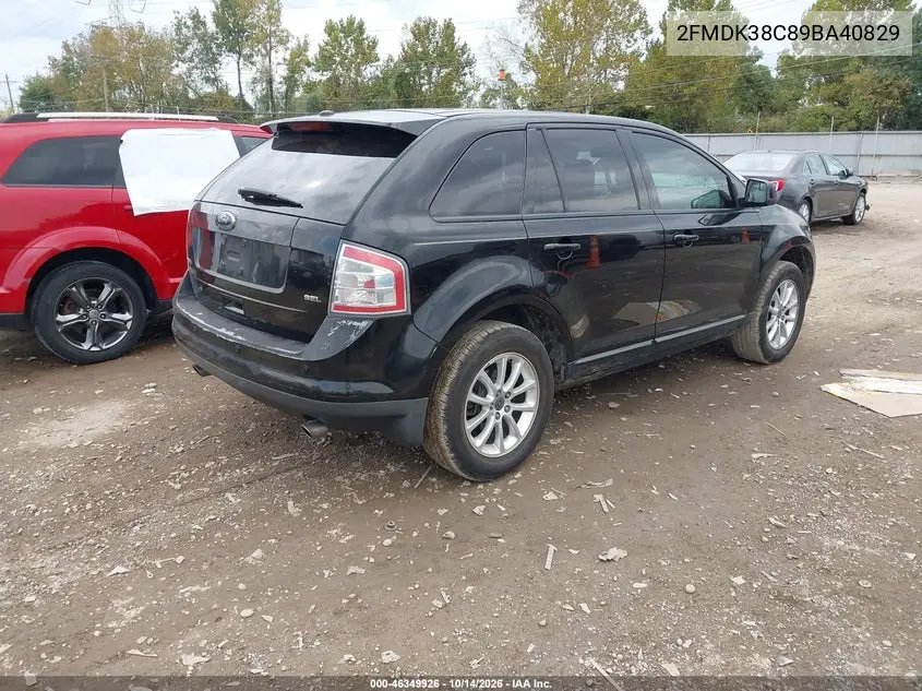 2009 FORD EDGE VIN 2FMDK38C89BA40829 — фото 4