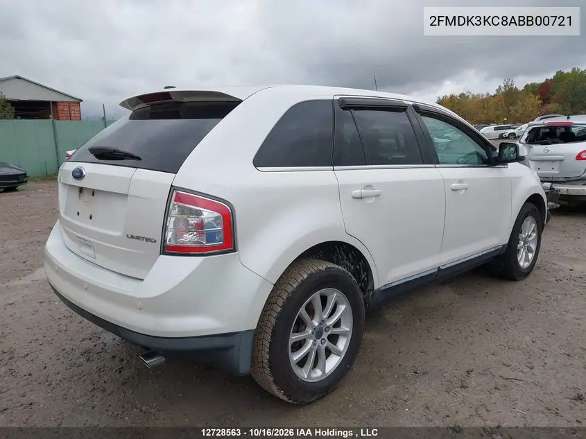 2010 FORD EDGE VIN 2FMDK3KC8ABB00721 — фото 4