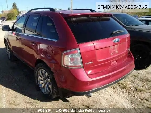 2010 FORD EDGE VIN 2FMDK4KC4ABB54765 — фото 3