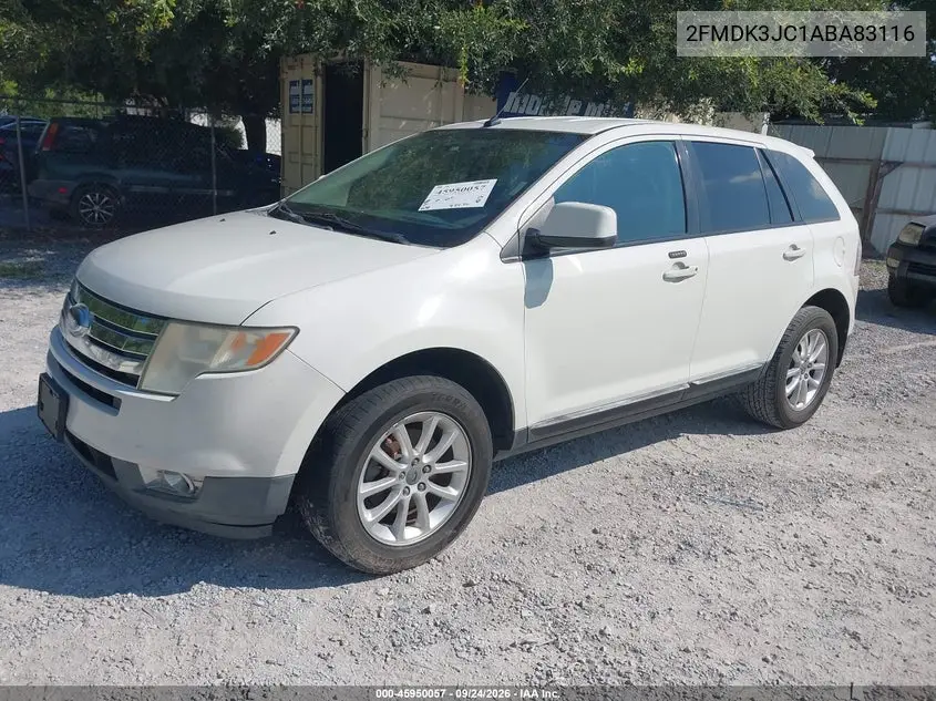 2010 FORD EDGE VIN 2FMDK3JC1ABA83116 — фото 2