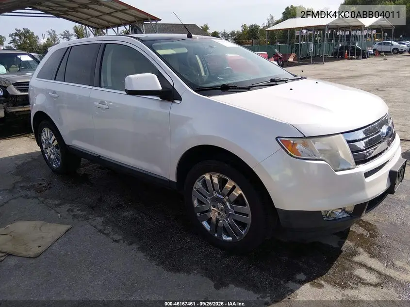FORD EDGE 2010, VIN 2FMDK4KC0ABB04011