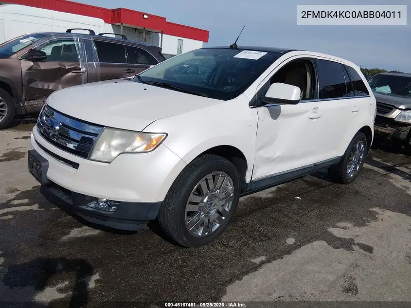 2010 FORD EDGE VIN 2FMDK4KC0ABB04011 — фото 2