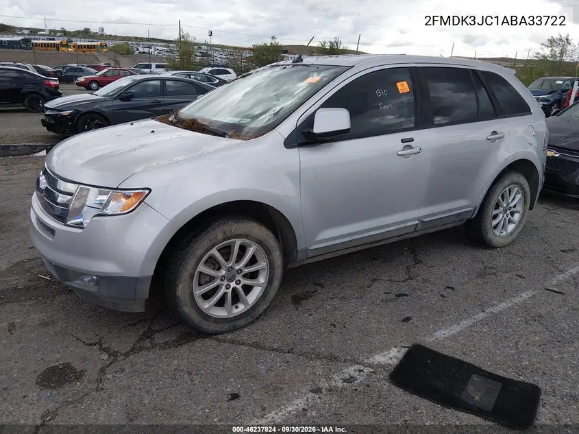 2010 FORD EDGE VIN 2FMDK3JC1ABA33722 — фото 2