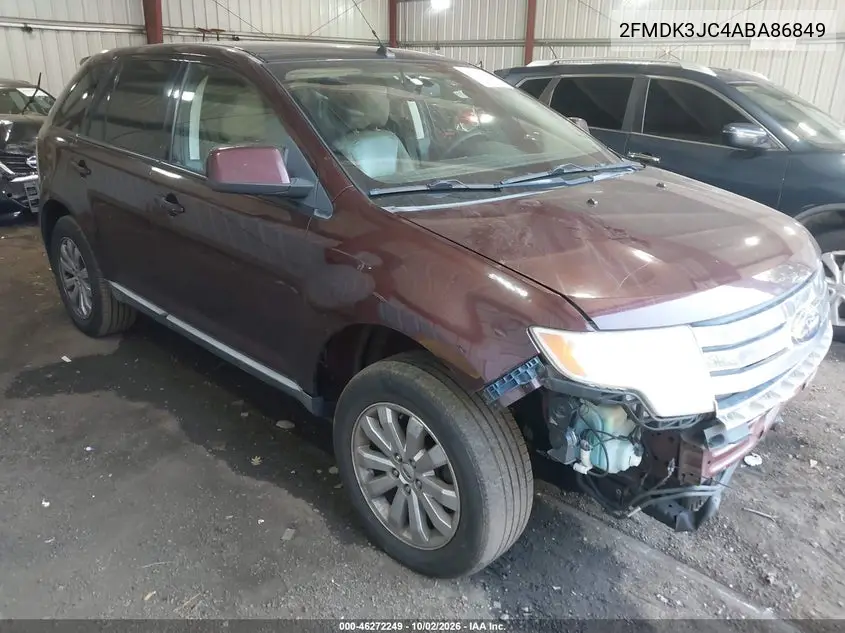 FORD EDGE 2010, VIN 2FMDK3JC4ABA86849