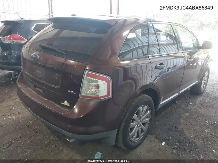 2010 FORD EDGE VIN 2FMDK3JC4ABA86849 — фото 4