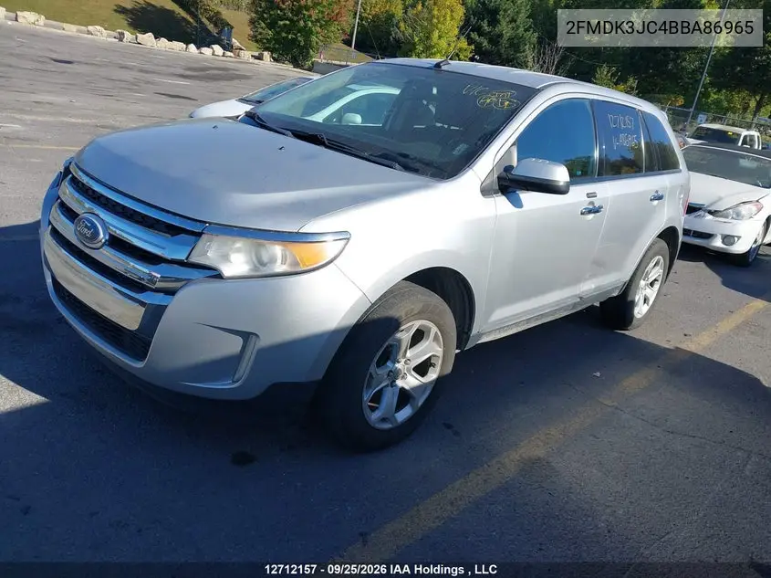 2011 FORD EDGE VIN 2FMDK3JC4BBA86965 — фото 2