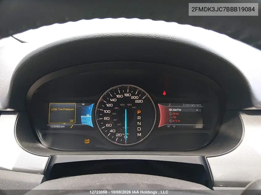 2011 FORD EDGE VIN 2FMDK3JC7BBB19084 — фото 7