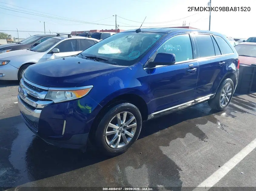 2011 FORD EDGE VIN 2FMDK3KC9BBA81520 — фото 2