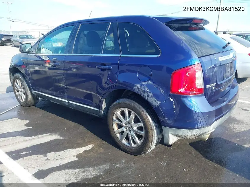 2011 FORD EDGE VIN 2FMDK3KC9BBA81520 — фото 3