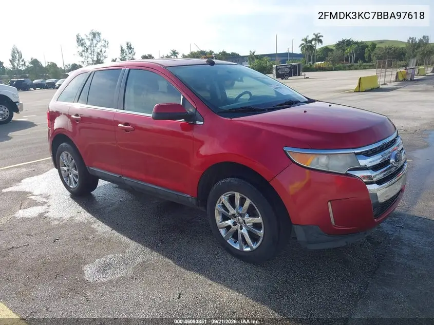 FORD EDGE 2011, VIN 2FMDK3KC7BBA97618