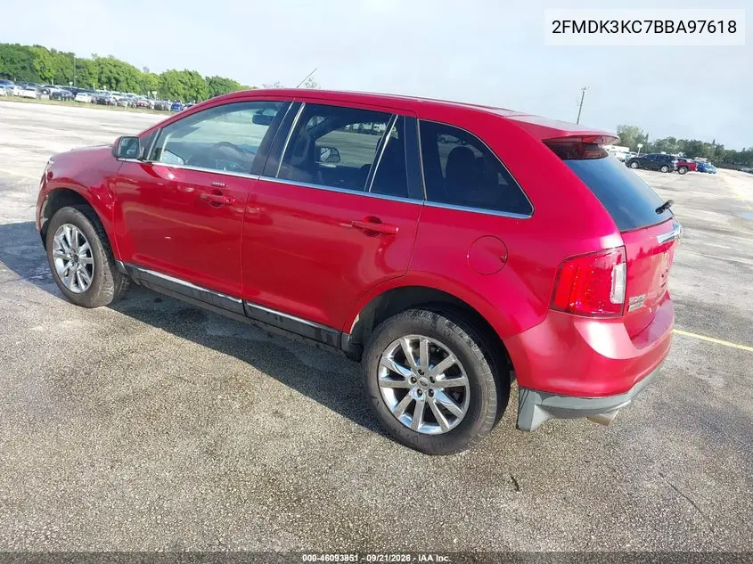 2011 FORD EDGE VIN 2FMDK3KC7BBA97618 — фото 3