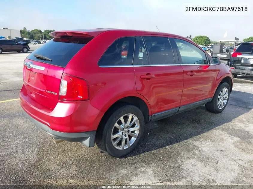 2011 FORD EDGE VIN 2FMDK3KC7BBA97618 — фото 4