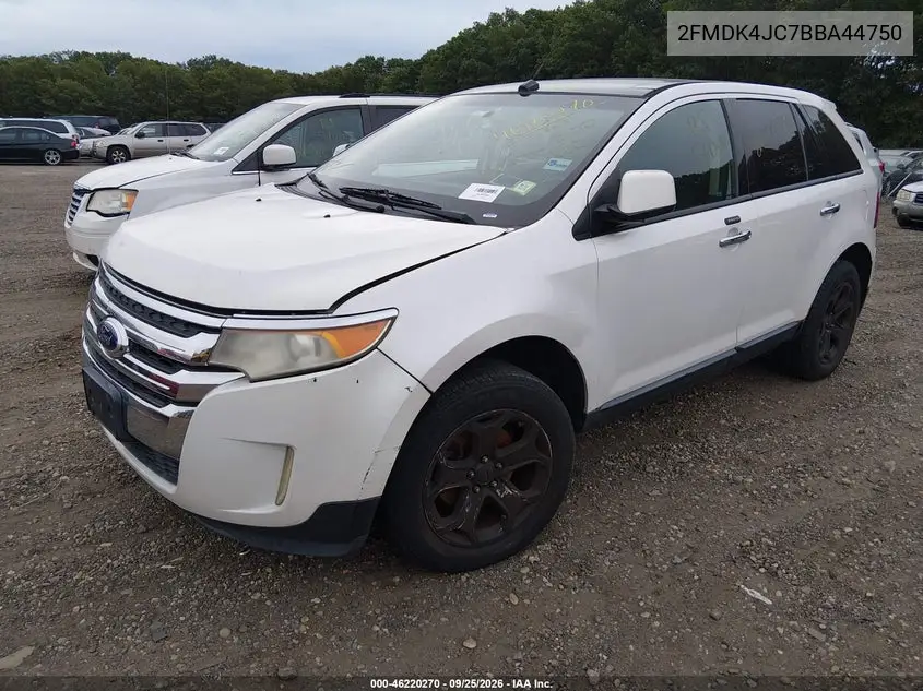 2011 FORD EDGE VIN 2FMDK4JC7BBA44750 — фото 2
