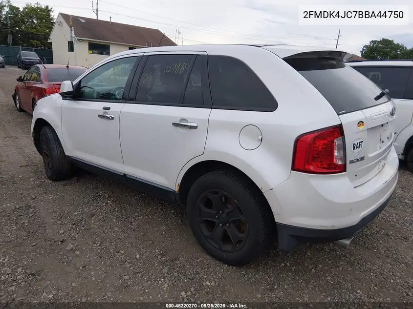 2011 FORD EDGE VIN 2FMDK4JC7BBA44750 — фото 3
