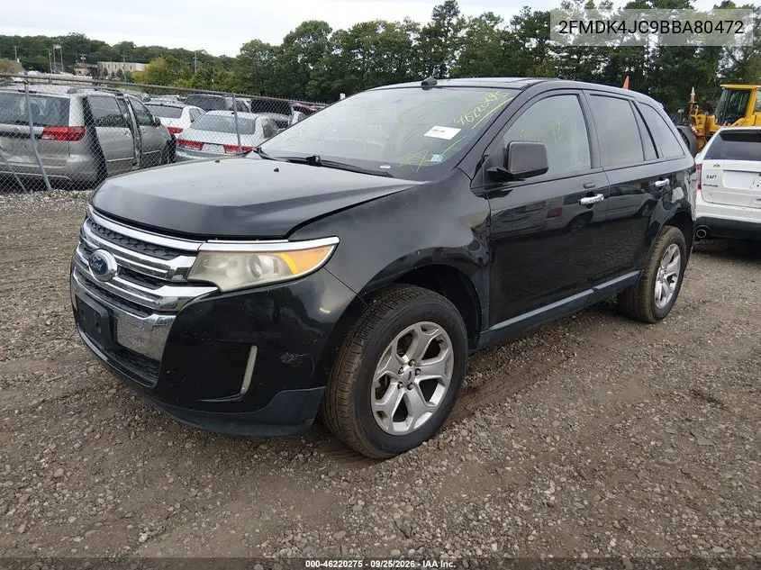 2011 FORD EDGE VIN 2FMDK4JC9BBA80472 — фото 2