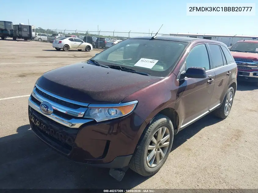 2011 FORD EDGE VIN 2FMDK3KC1BBB20777 — фото 2