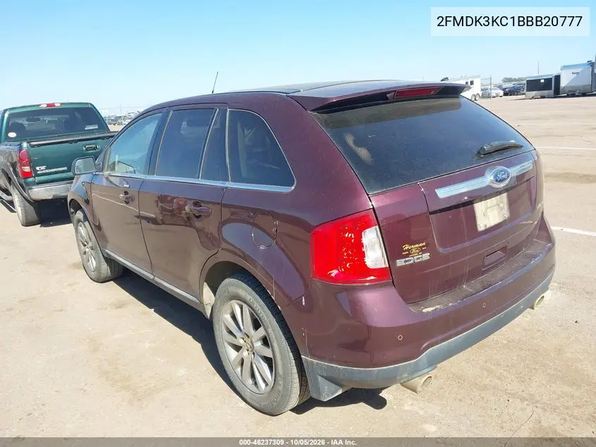 2011 FORD EDGE VIN 2FMDK3KC1BBB20777 — фото 3