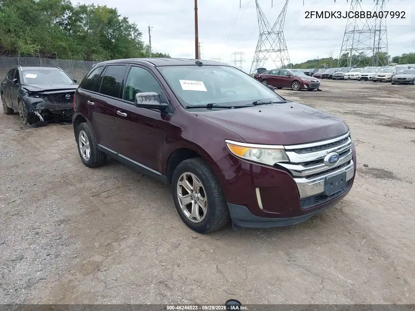 FORD EDGE 2011, VIN 2FMDK3JC8BBA07992