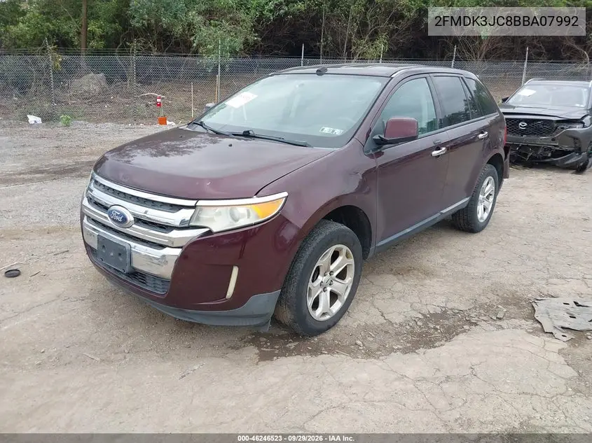 2011 FORD EDGE VIN 2FMDK3JC8BBA07992 — фото 2