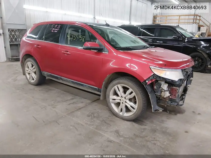 FORD EDGE 2011, VIN 2FMDK4KCXBBB40693