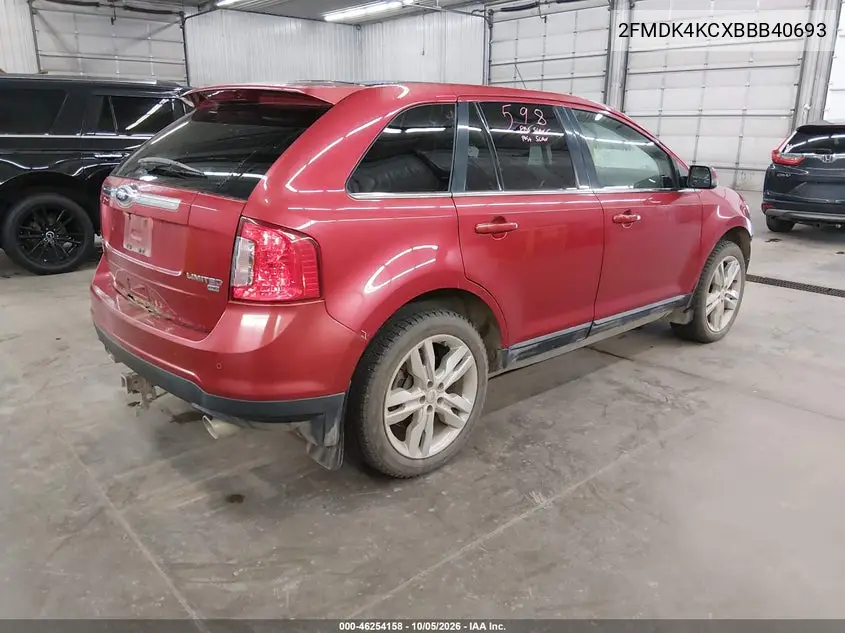 2011 FORD EDGE VIN 2FMDK4KCXBBB40693 — фото 4