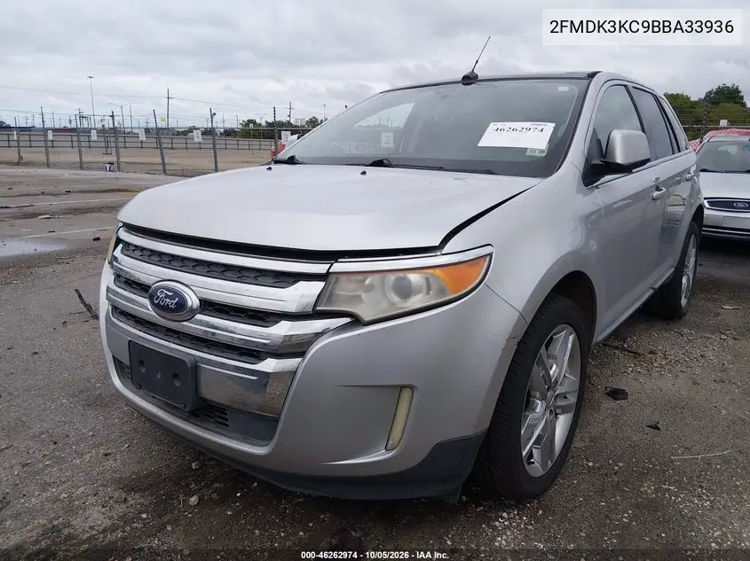 2011 FORD EDGE VIN 2FMDK3KC9BBA33936 — фото 2