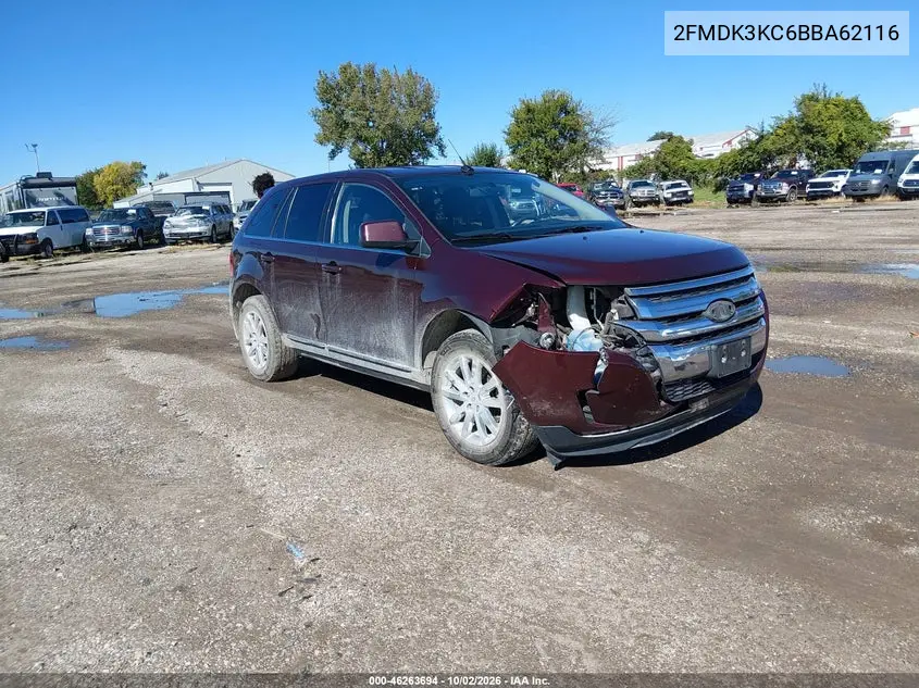 2011 FORD EDGE VIN 2FMDK3KC6BBA62116 — фото 2