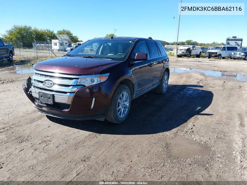 2011 FORD EDGE VIN 2FMDK3KC6BBA62116 — фото 3