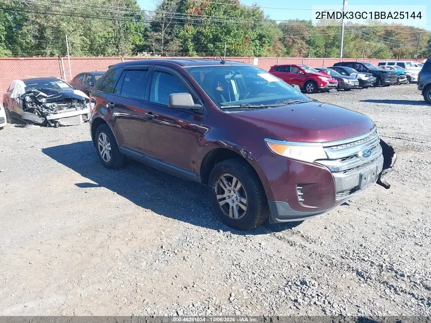 FORD EDGE 2011, VIN 2FMDK3GC1BBA25144