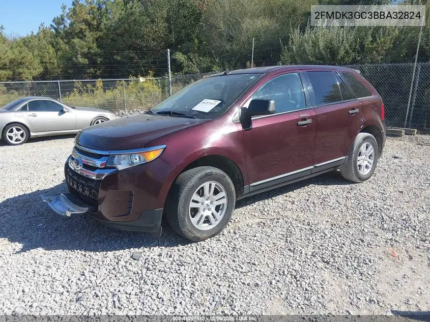 2011 FORD EDGE VIN 2FMDK3GC3BBA32824 — фото 2