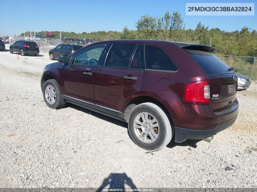 2011 FORD EDGE VIN 2FMDK3GC3BBA32824 — фото 3