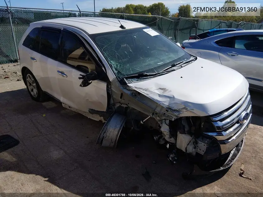 FORD EDGE 2011, VIN 2FMDK3JC6BBA91360