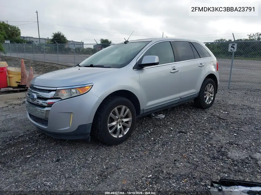 2011 FORD EDGE VIN 2FMDK3KC3BBA23791 — фото 2