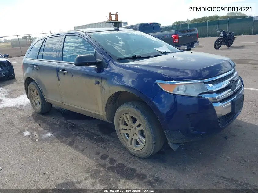 FORD EDGE 2011, VIN 2FMDK3GC9BBB14721