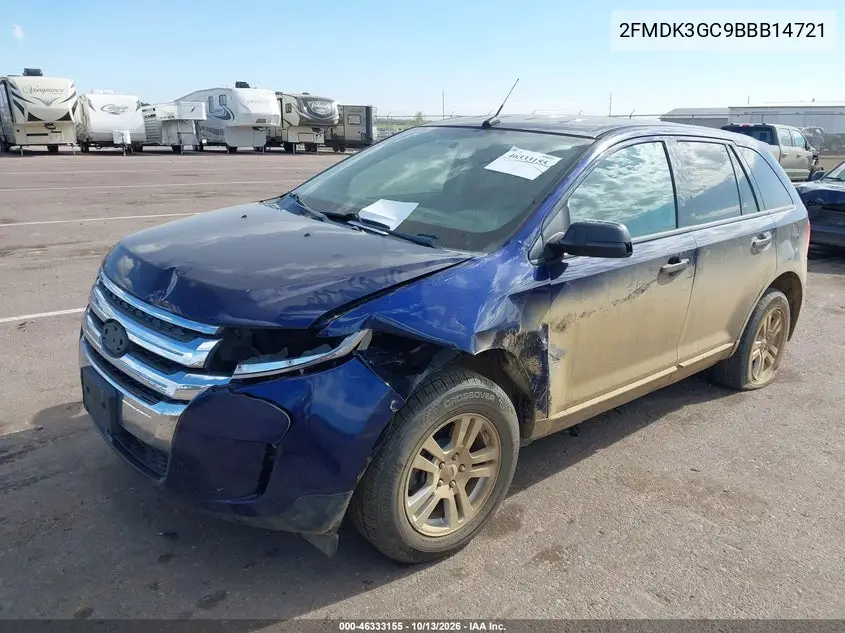 2011 FORD EDGE VIN 2FMDK3GC9BBB14721 — фото 2
