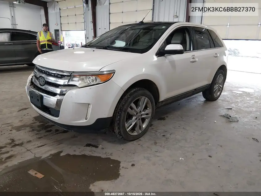 2011 FORD EDGE VIN 2FMDK3KC6BBB27370 — фото 2