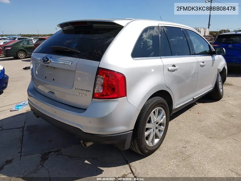 2011 FORD EDGE VIN 2FMDK3KC8BBB08478 — фото 4