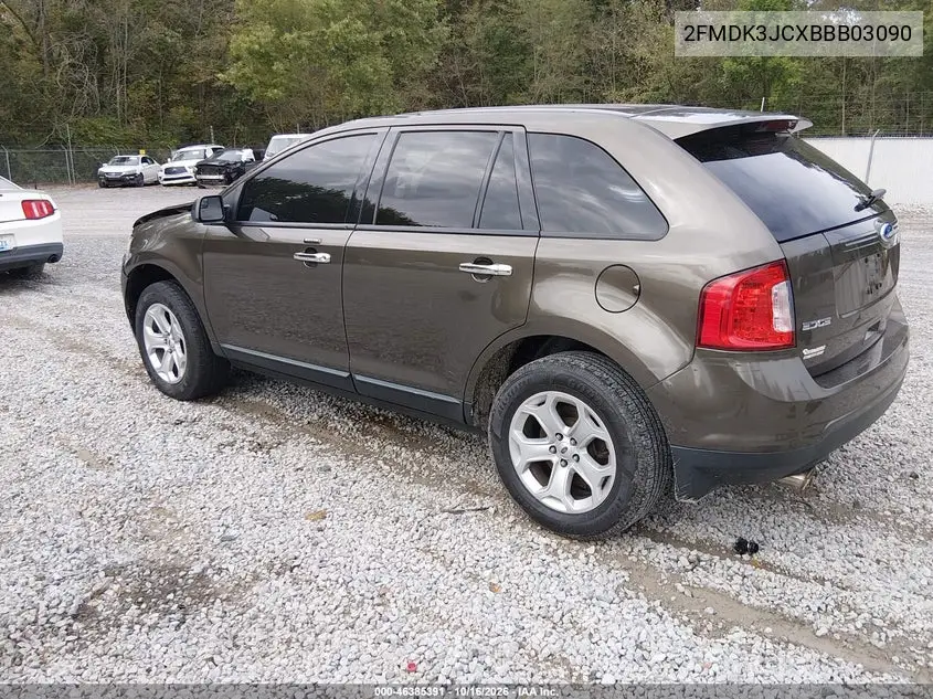2011 FORD EDGE VIN 2FMDK3JCXBBB03090 — фото 3