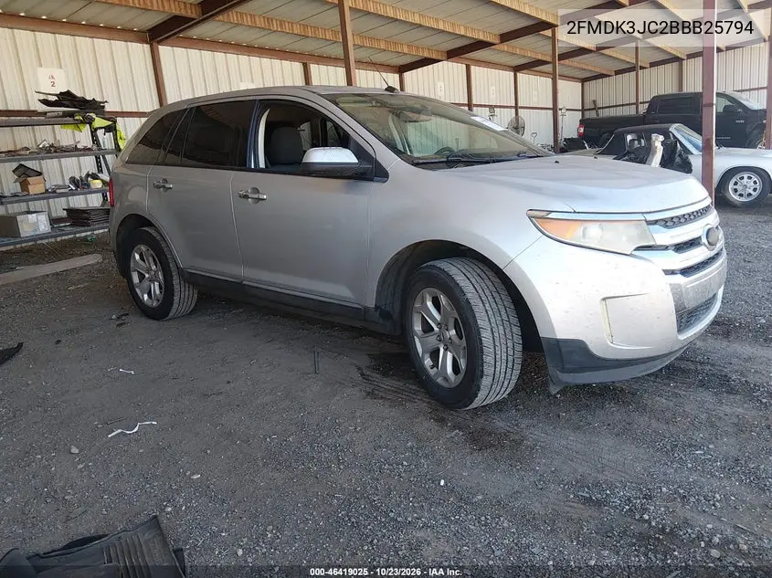 FORD EDGE 2011, VIN 2FMDK3JC2BBB25794