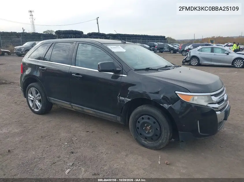 FORD EDGE 2011, VIN 2FMDK3KC0BBA25109