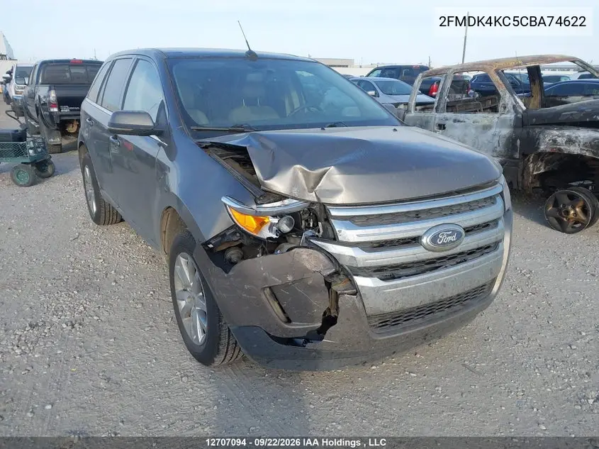 2012 FORD EDGE VIN 2FMDK4KC5CBA74622 — фото 6