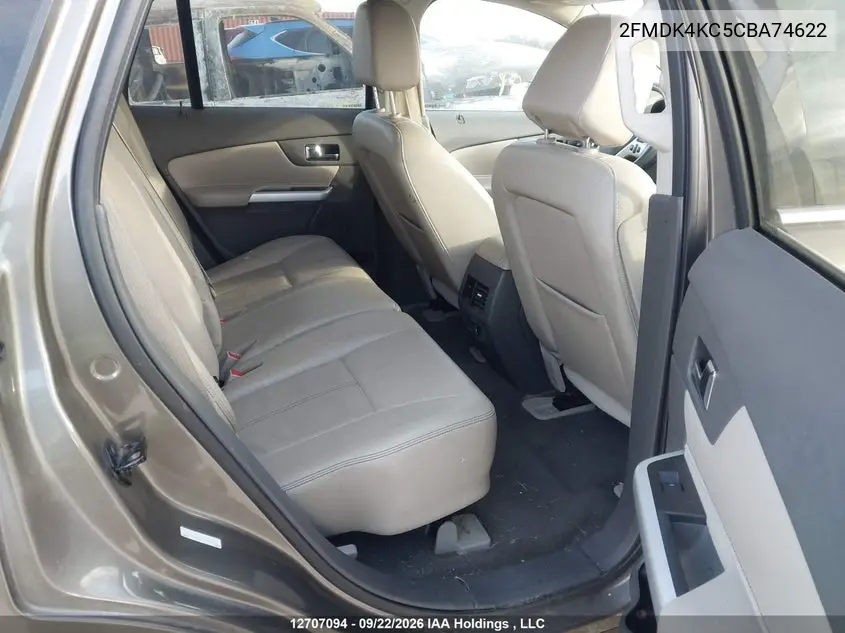 2012 FORD EDGE VIN 2FMDK4KC5CBA74622 — фото 8